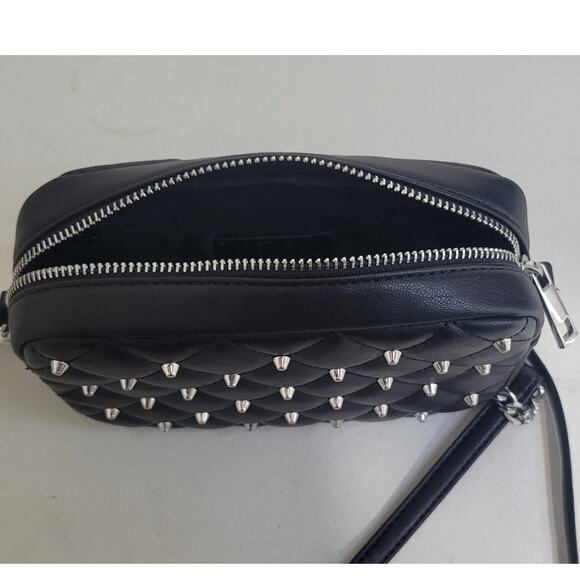 Rebecca Minkoff Small Crossbody Diamond Studded Leather Crossbody Purse NWT - Picture 5 of 13